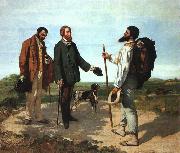 Gustave Courbet Bonjour Monsieur Courbet oil on canvas